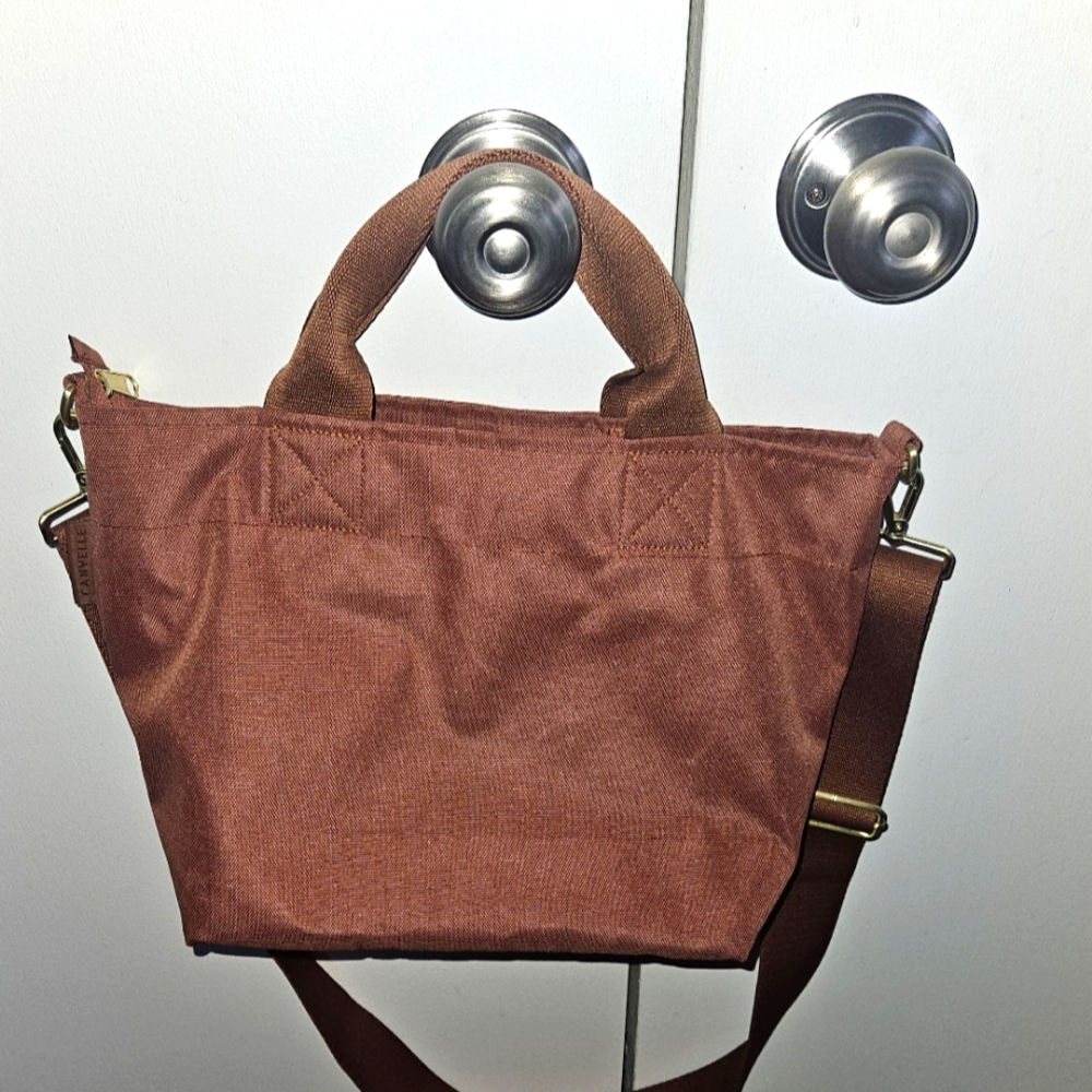 Canvelle Small Crossbody Tote, EUC